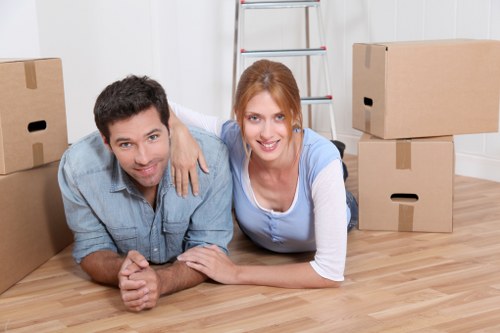 Household removal service for a Westminster flat with narrow access