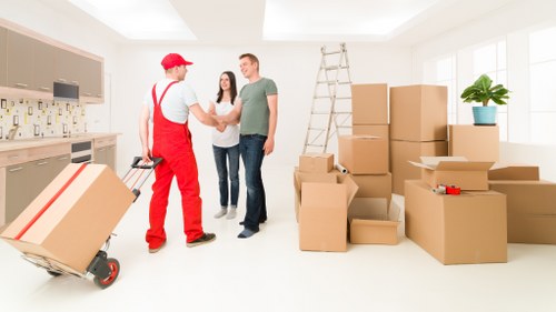 Professional man with a van service supporting Westminster community needs