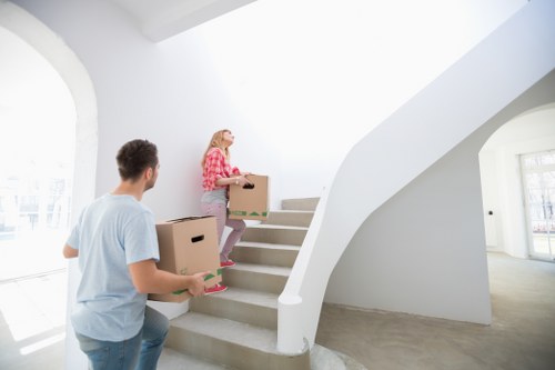 Moving day logistics with transport and careful loading for a Westminster property