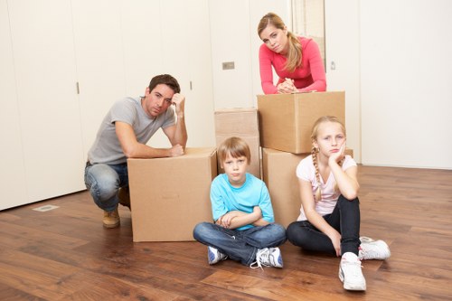 Packing household items for a home move in Westminster