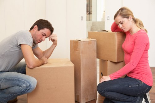 Securely arranged van cargo with safety focus