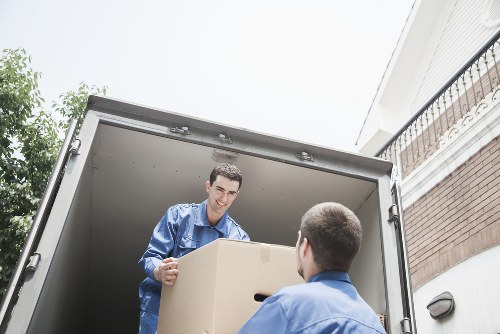 Commercial moving van transport for offices in Westminster