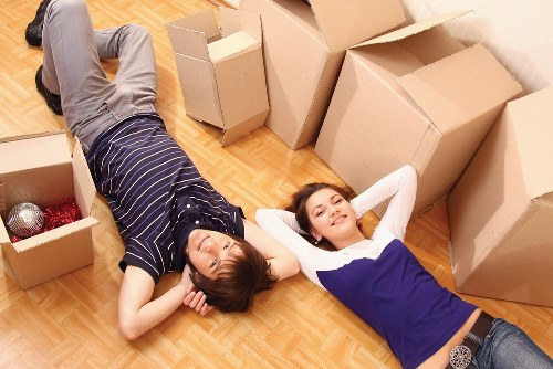 Furniture being prepared for relocation in Westminster