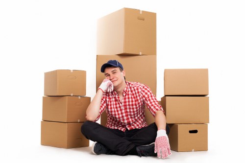 Furniture setup during an office move in Westminster