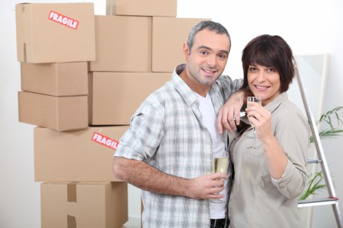 Unpacking essentials in a new Westminster home